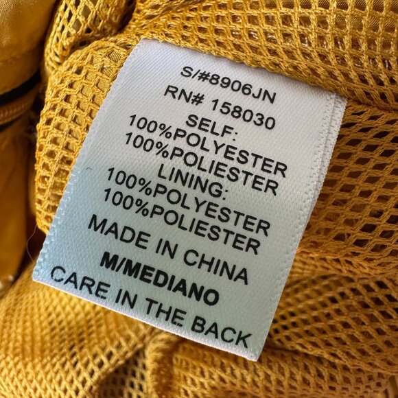 Love Tree Mustard Cropped Windbreaker Bomber Jacket - Medium - Picture 5 of 8